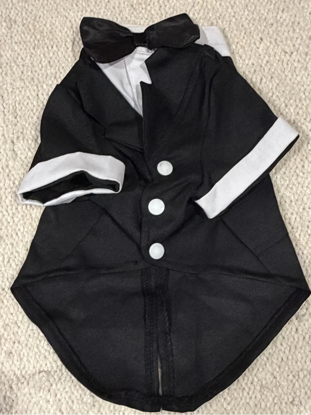 NWOT Dog Tuxedo with Bow Tie